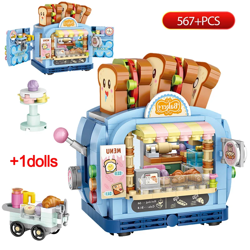 

Конструктор «Город Мини-стрит Вид мороженого» Дом-конструктор «Друзья» магазин фигурок архитектурные Кубики Игрушки для детей Подарки