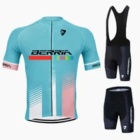 berria team summer cycling jersey suits sprandi bicycle set road mtb bike shirts pants maillot ciclismo hombre uci racing tops
