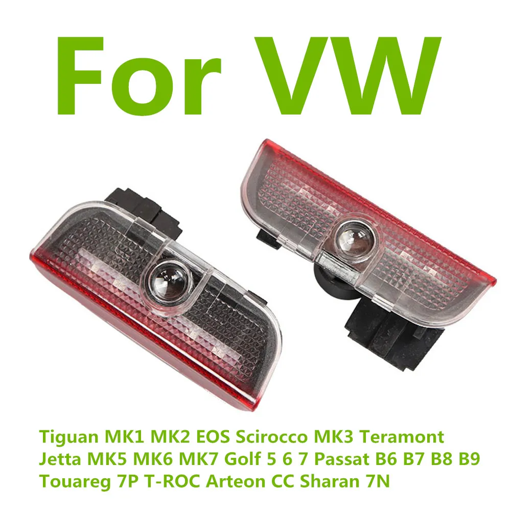 

VW Passat B6 B7 B8 B9 Touareg Golf 5 6 7 Jetta MK6 MK7 GTI R Светодиодный Проектор Для Дверей, Приветственное Освещение