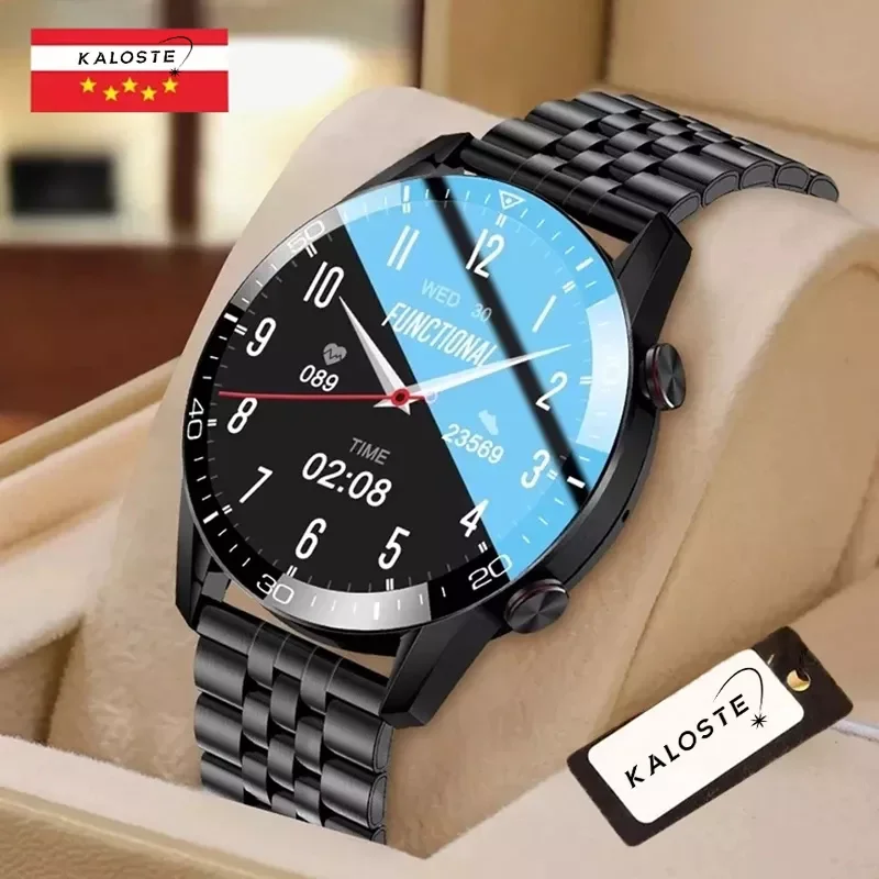 

2021New Bluetooth Call Smart Watch For Men IP68 Waterproof Clock Sport Mode ECG Fitness Tracker Steel Smartwatch For Android ios