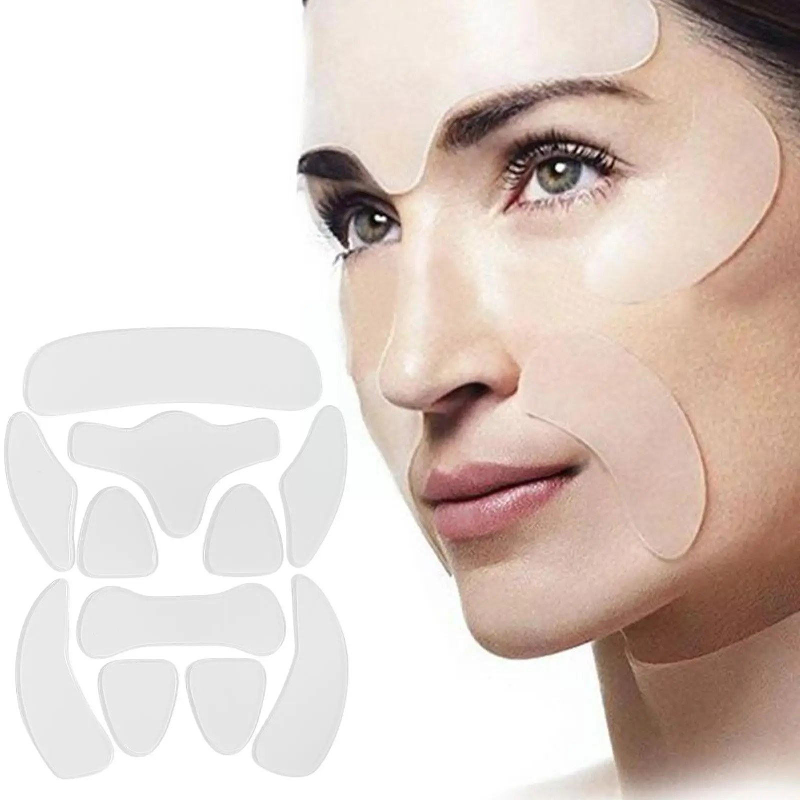 

Reusable Wrinkle Removal Sticker Face Silicone Forehead Aging Wrinkle Patch Lifting Patches Face Mask Neck Care Eye Skin An U6F7