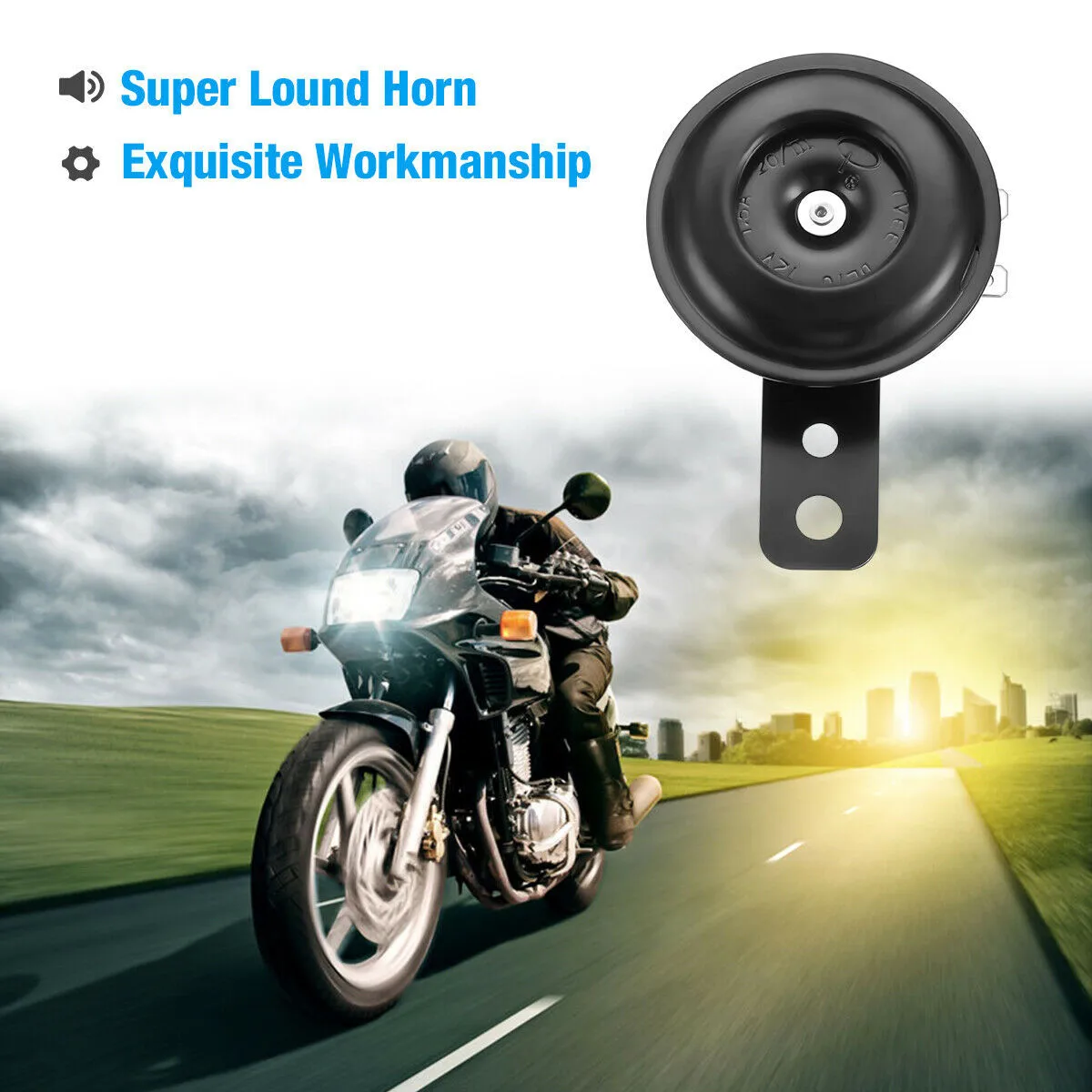 

Universal Electric Horn 12v Loud 105db Motorcycle Waterproof Mount Siren Alarming Horn Motorbike Replacement Motorcycle Parts