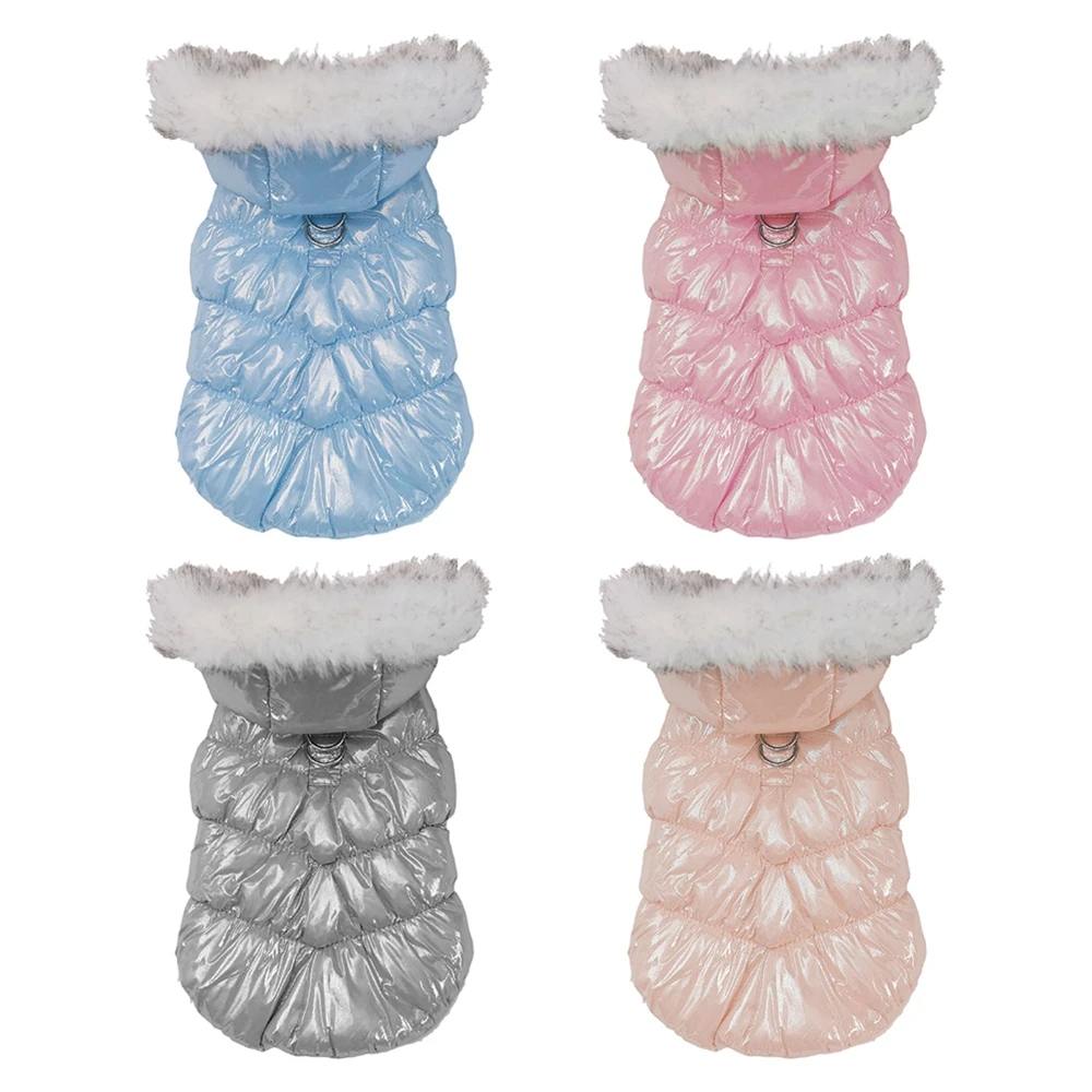 

Зимняя теплая утолщенная куртка для собак, водонепроницаемая одежда для маленьких и средних собак, костюм для чихуахуа, французского бульд...