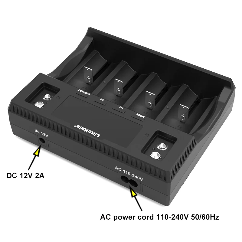 Зарядное устройство LiitoKala Lii-D4XL 21700 3 7 В литий-ионное 2 1 NiMH/Cd 18650 26650 26700 32700 D AAA AA 9