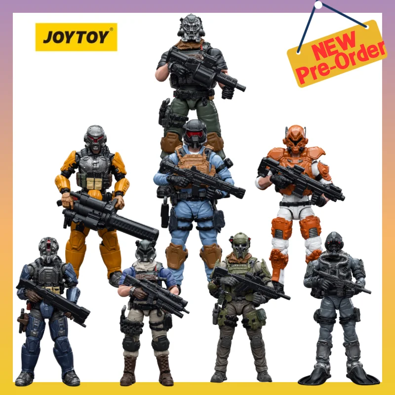 

JOYTOY 1/18 Dark Source 10.5cm 8 PCS/set Action Figures Annual Army Builder Promotional Pack Anime Model Gift Free Shipping