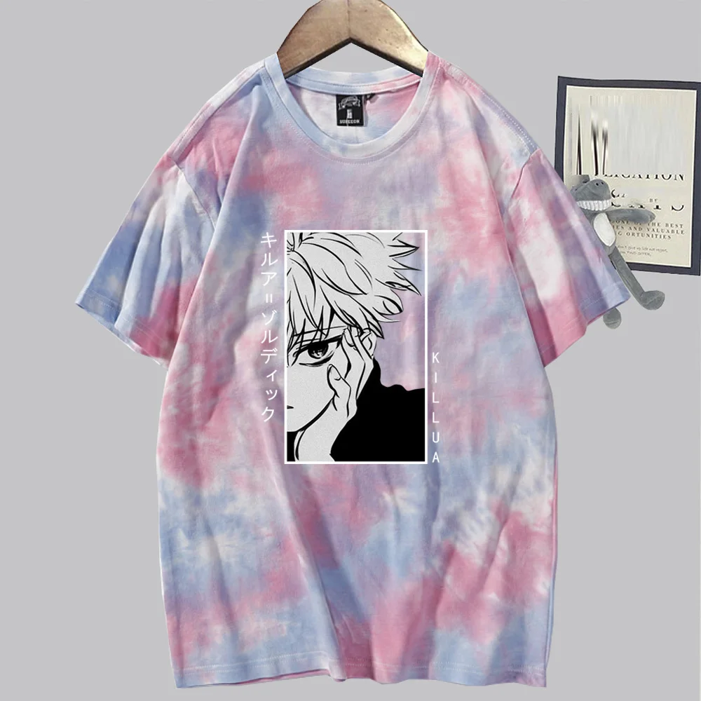 Футболка мужская с принтом Hunter X Killua тенниска короткими рукавами в стиле