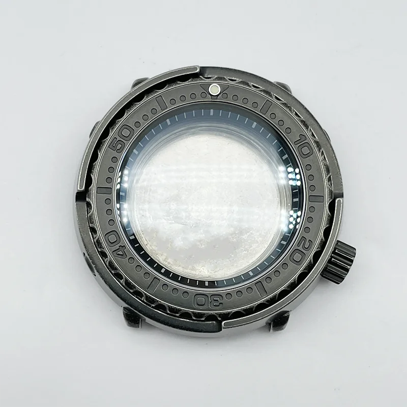Watch Parts 46mm Stainless Steel SBBN Tuna Canned Watch Case Sapphire Suitable For NH35/36 Automatic Movement 200m Waterproof