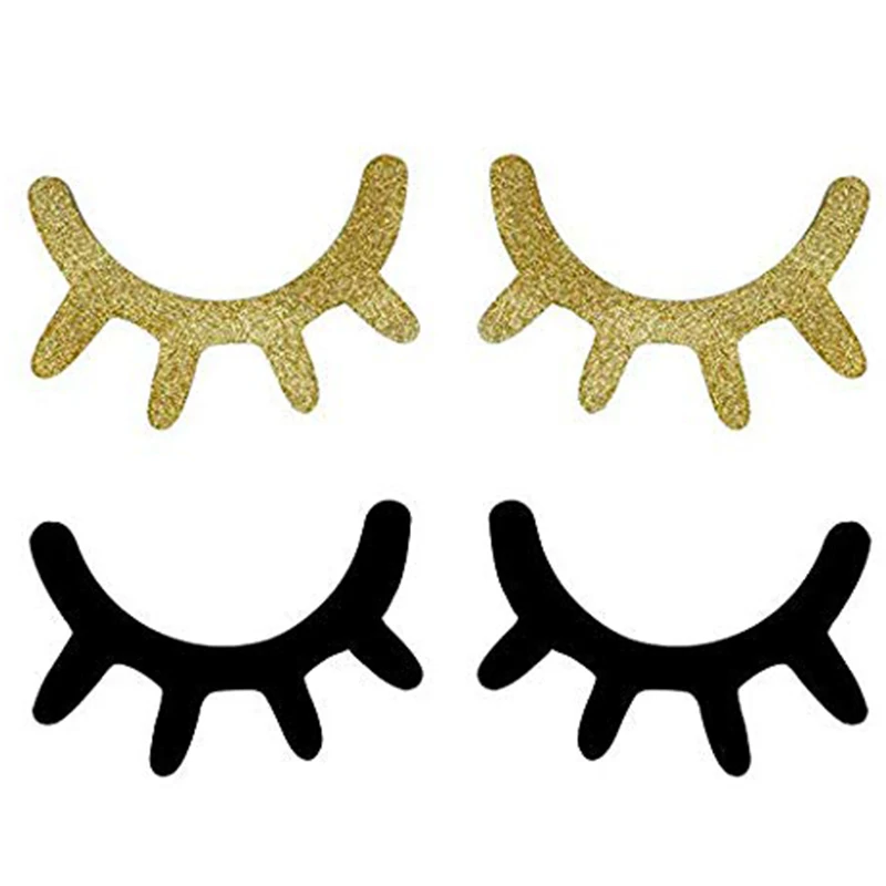 2-парный настенный декор Спящие глаза с деревянными ресницами настенное