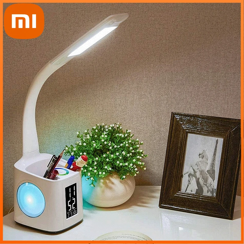 

Xiaomi Study LED Desk Lamp with 10W USB Charging Screen&Calendar&Colors Night Light Kids Dimmable Table Lamp with Pen