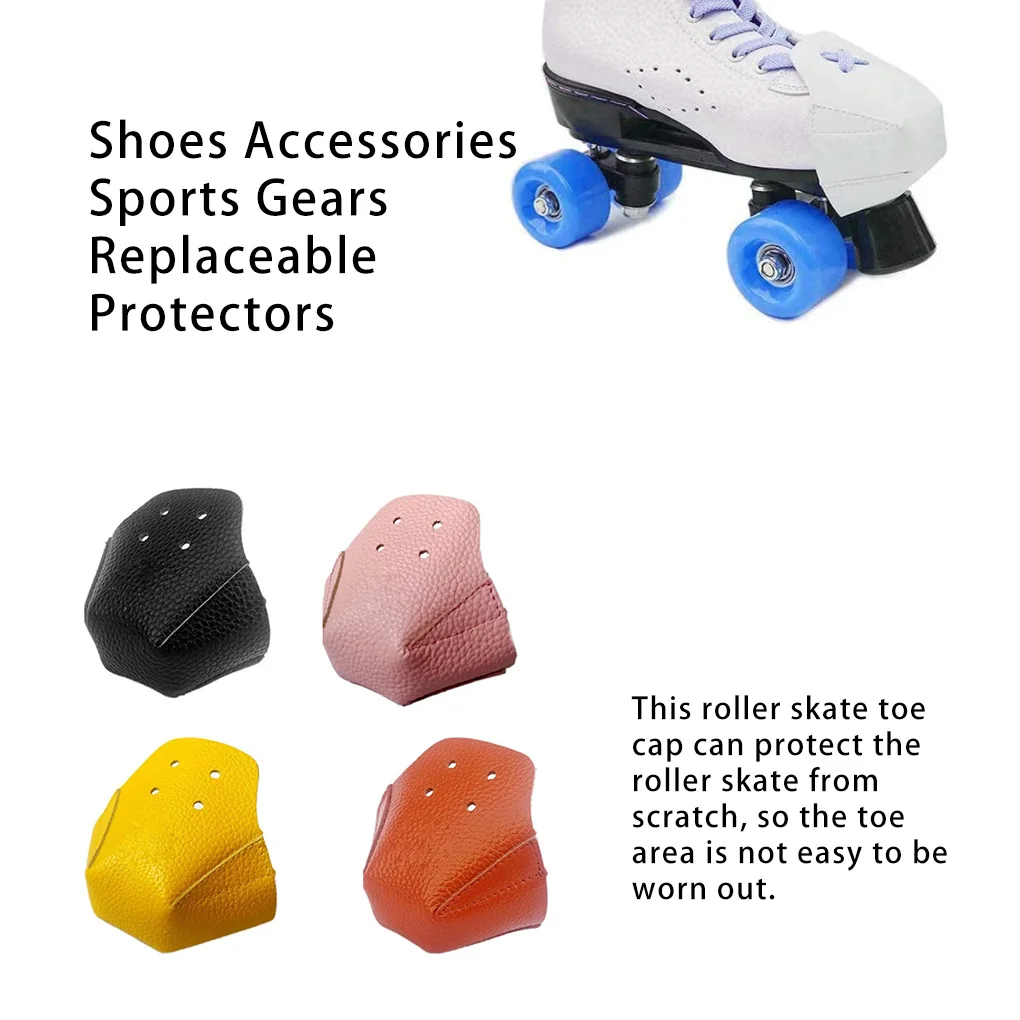 

1 Pair Anti-friction Roller Skate Toe Caps Reusable Washable Toes Protector Breathable Guard Shoes Accessories Yellow