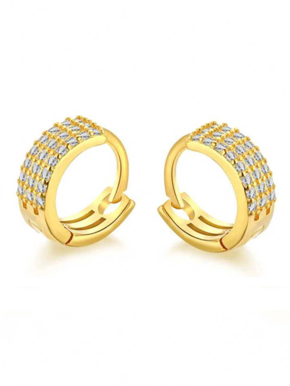 Клиренс, специальная цена, микро встроенные трехрядные алмазные серьги S925, серебро, новый тренд, маленькая и универсальная искусственная кожа