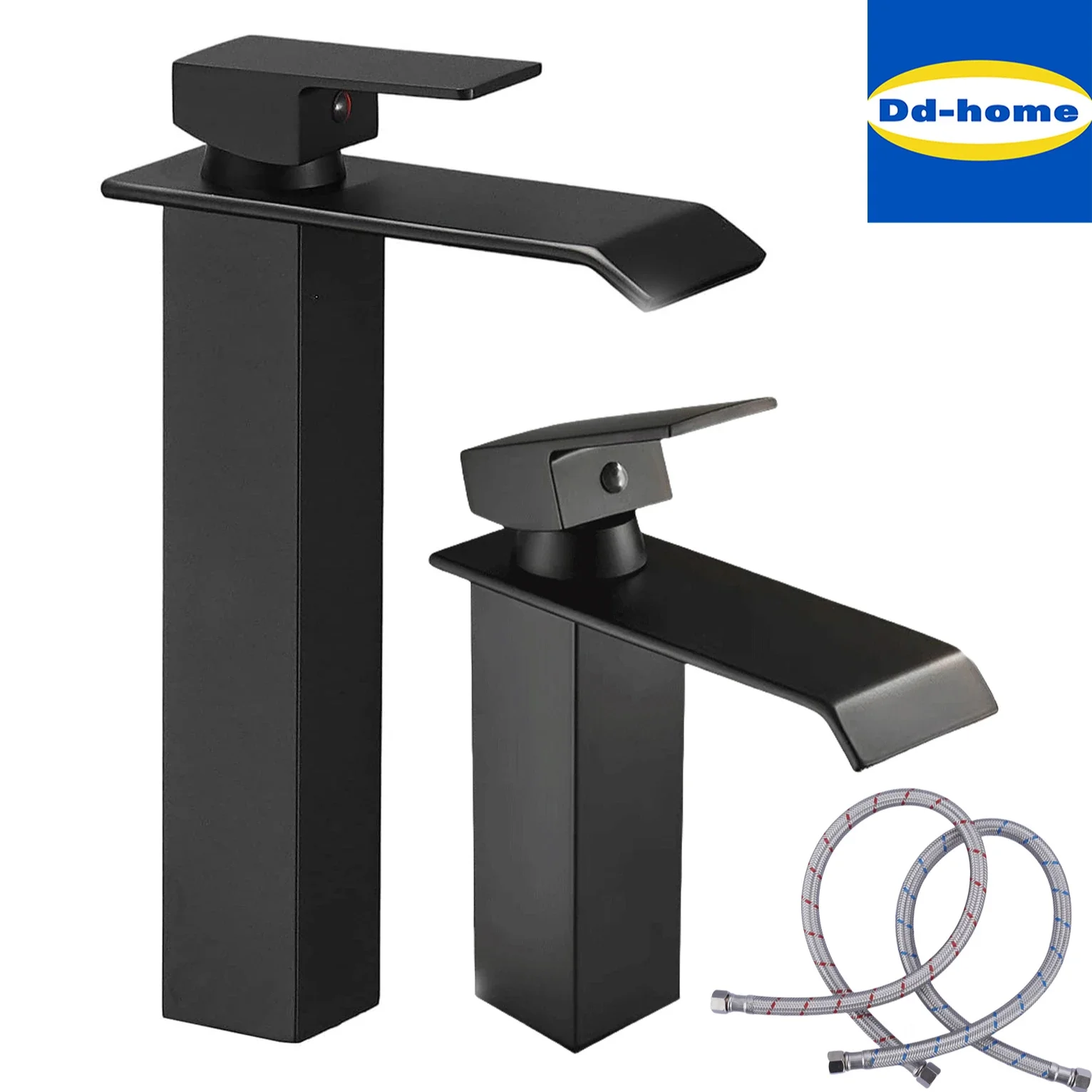 Смеситель для ванной комнаты роскошный кран раковины Водопад одно отверстие