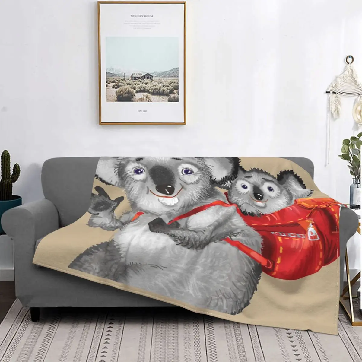 

Koala Traveler-colcha a cuadros para cama, manta de muselina de 90 cm, para Baby