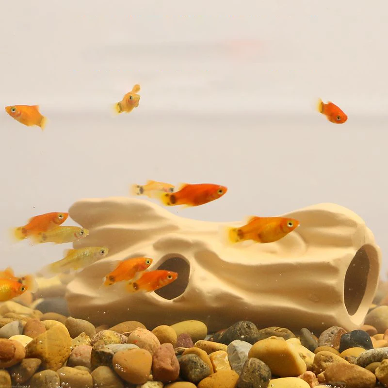 Аквариумное украшение для рыбы креветок укрытия дома аквариума керамический дом