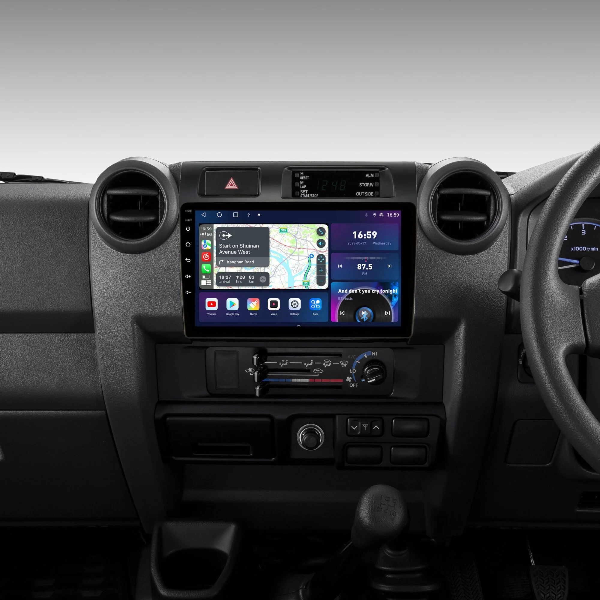 

8-ядерный автомобильный медиа плеер Android для Toyota Land Cruiser J76 J78 J79 LC70 пикап 2007- 2020 GPS 360 камера радио CarPlay HDMI DTS