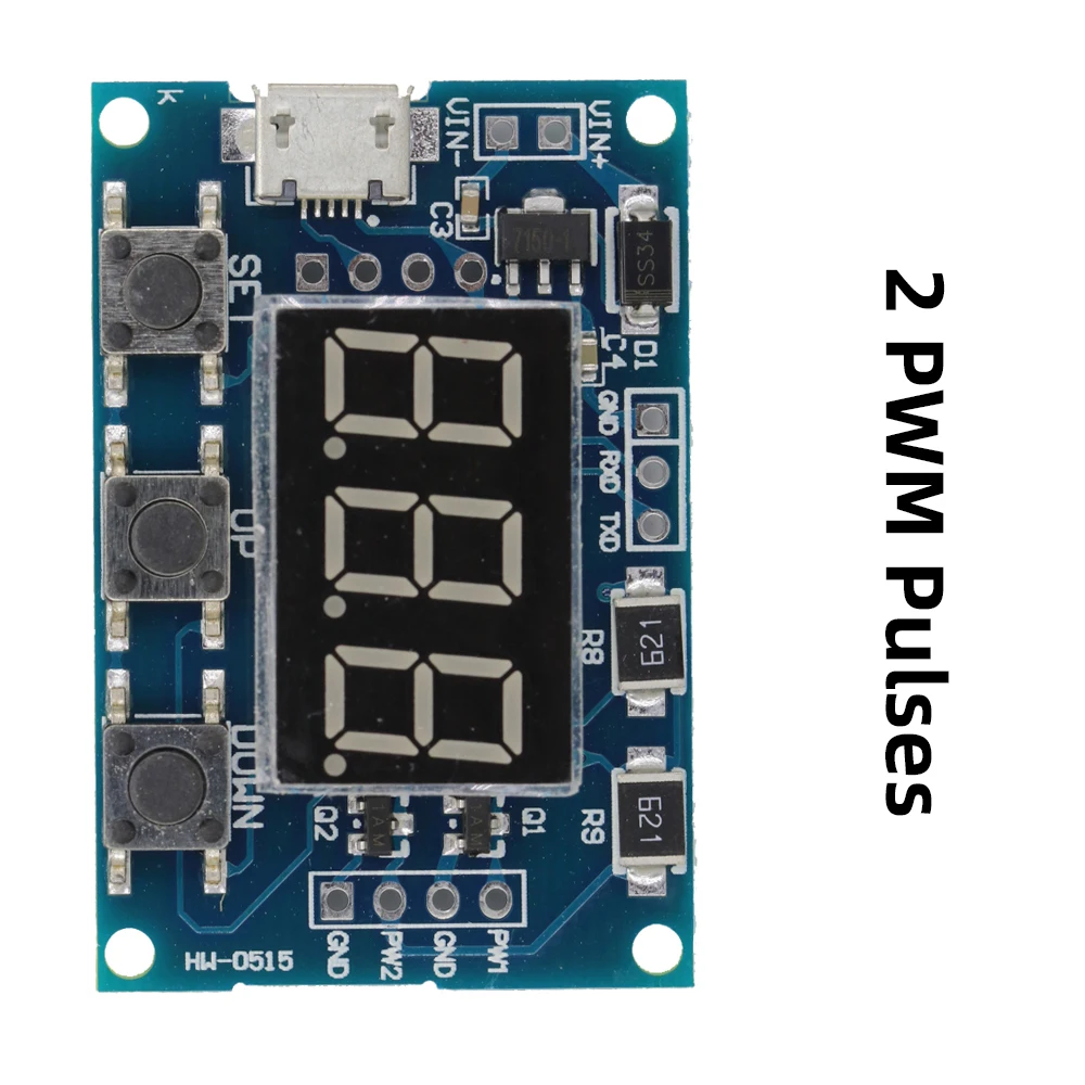 2 Channel Dual Way Digital Led Duty Cycle Pulse Frequency Board Module