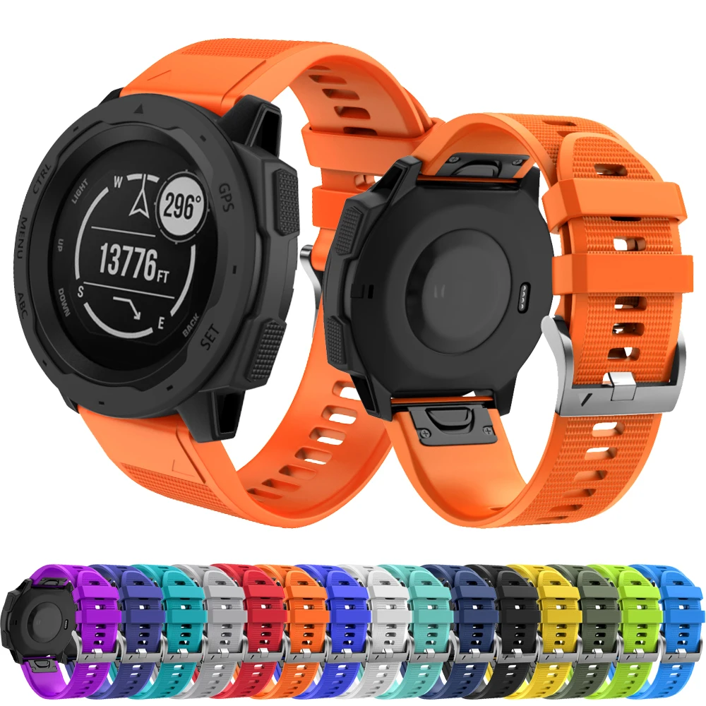 

Ремешок силиконовый для смарт-часов Garmin Fenix 7X 7 6X 6 Pro 5X 5 Plus 3HR 935 MK1, 22, 26 мм