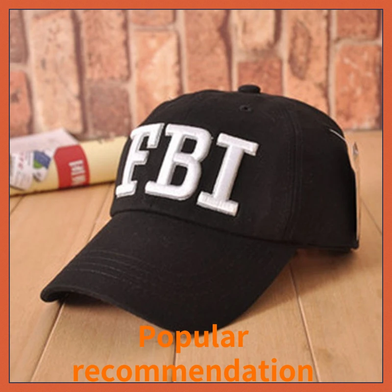 Новинка Регулируемая унисекс ФБР вышитая надпись наружные повседневные кепки в