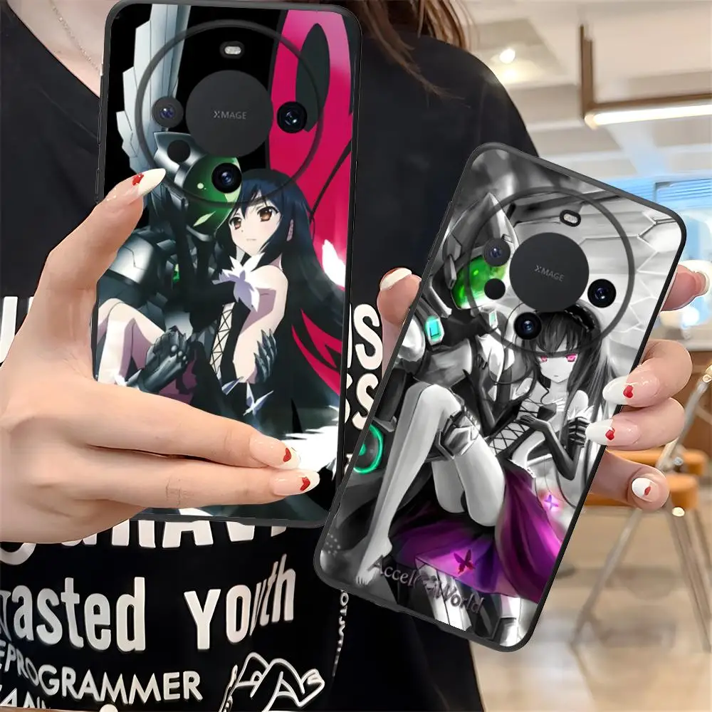 Фото Чехол для телефона Accel World Kuroyukihime для Huawei Mate 60 50 40 30 20 10 Pro Plus Lite E 5G, чехол с красочным принтом, роскошный, красивый №5