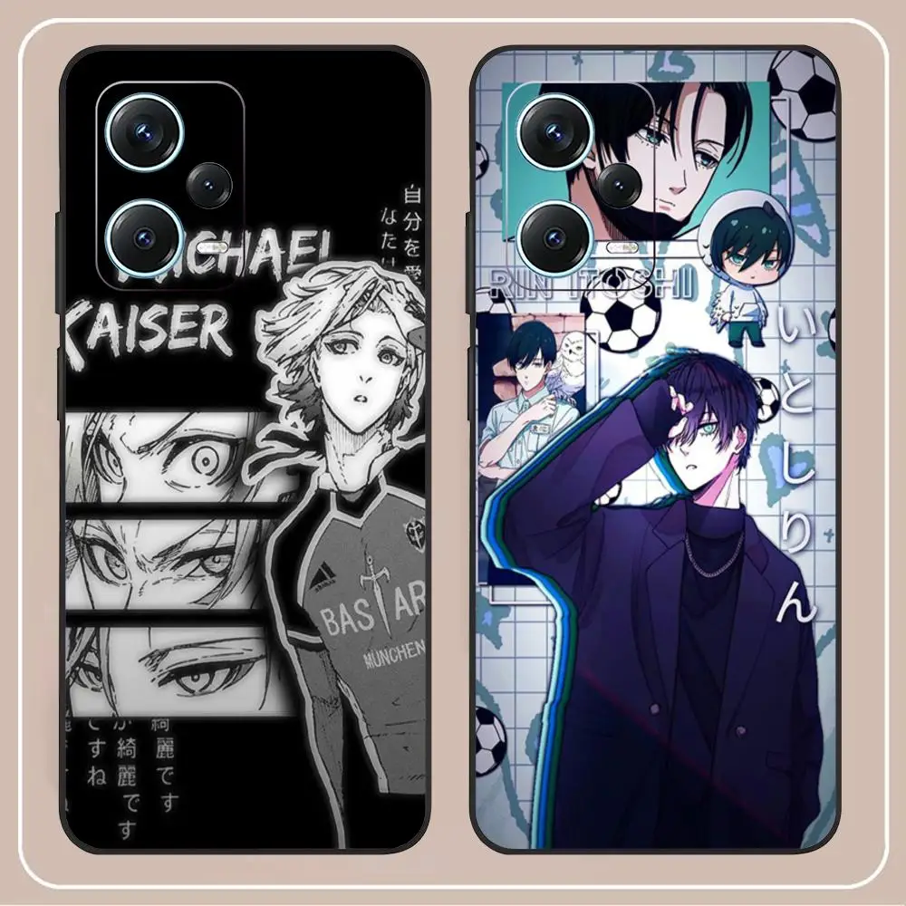 B_blue L_lock чехол для телефона Redmi Note 13 Pro Plus 12 11 A3X A1 A2 13C 12C черный