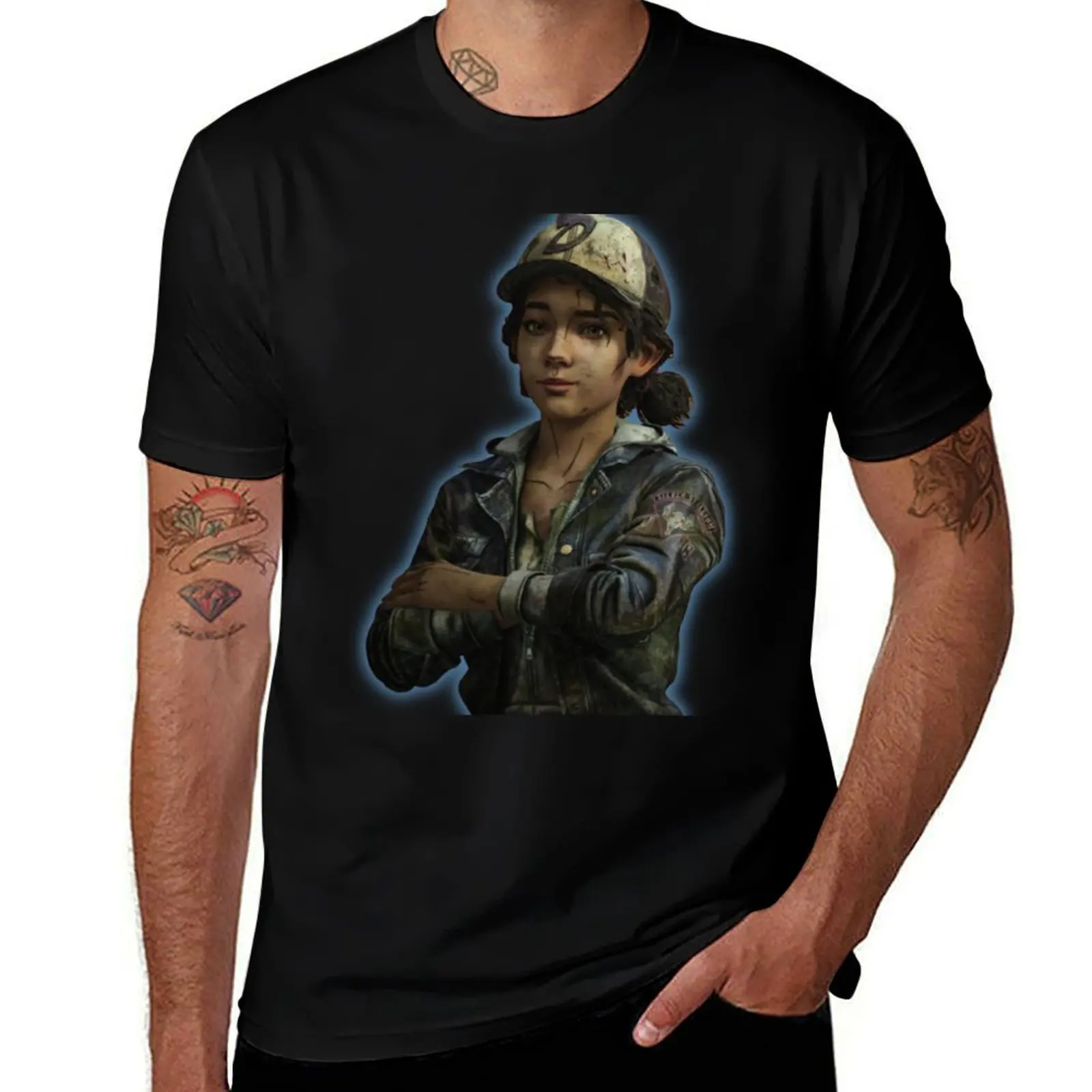 Clementine Walking Dead Telltale Cute T-Shirt oversized t shirt valentines clothes for men
