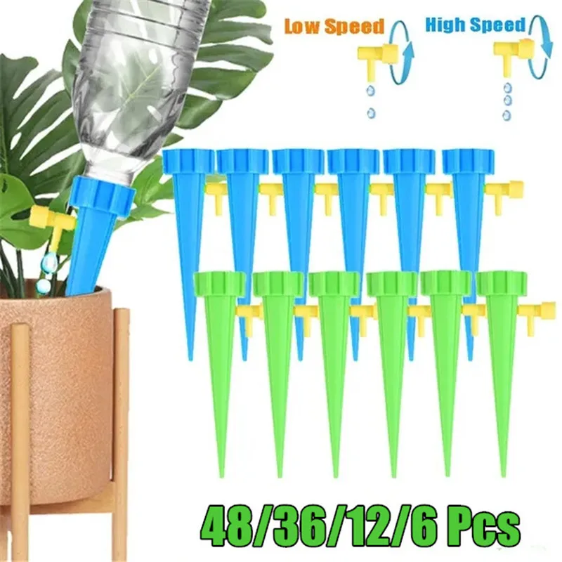 

48/36/12/6pcs Self-Watering Kits Automatic Waterers Drip Irrigation Indoor Plant Watering Device Plant Garden Gadgets Creative