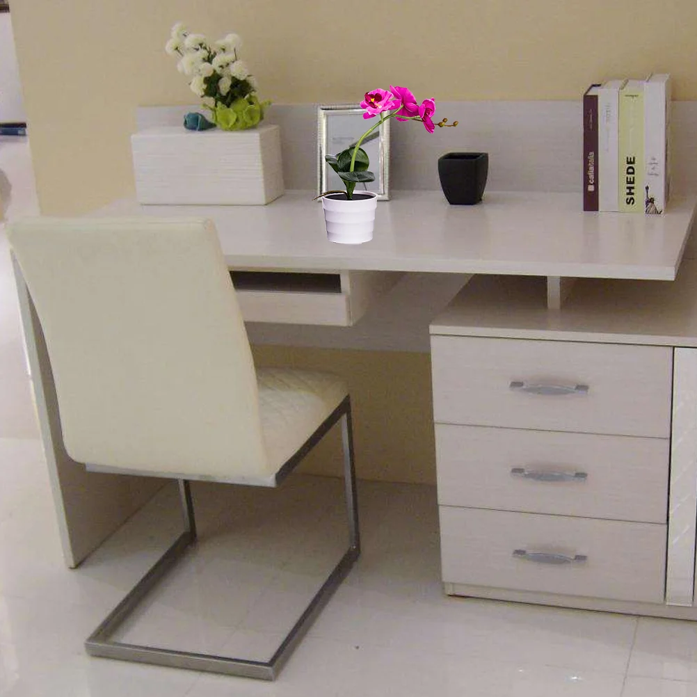 

Garden Flower Pot Light Solar Landscape Outdoor LED Light Simulated Orchid Decoration for Patio Lawn Pathway Driveway (Purple)