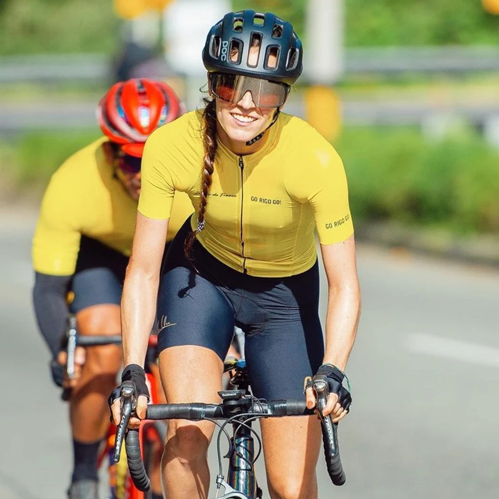 Fitness Cycling Jersey Set Summer Women Team Racing Road Bike Clothes Short Sleeve Sports Cyclist Wear Suit Conjunto Ciclismo