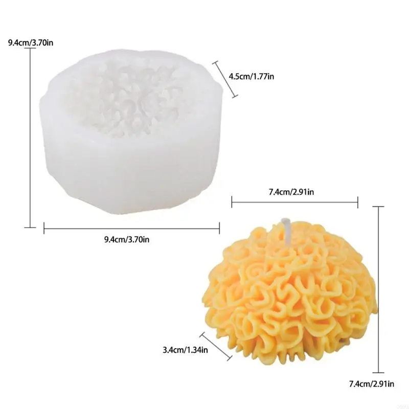G99A Chrysanthemum свеча формы для выпечки цветочных силиконовых форм штукатурки
