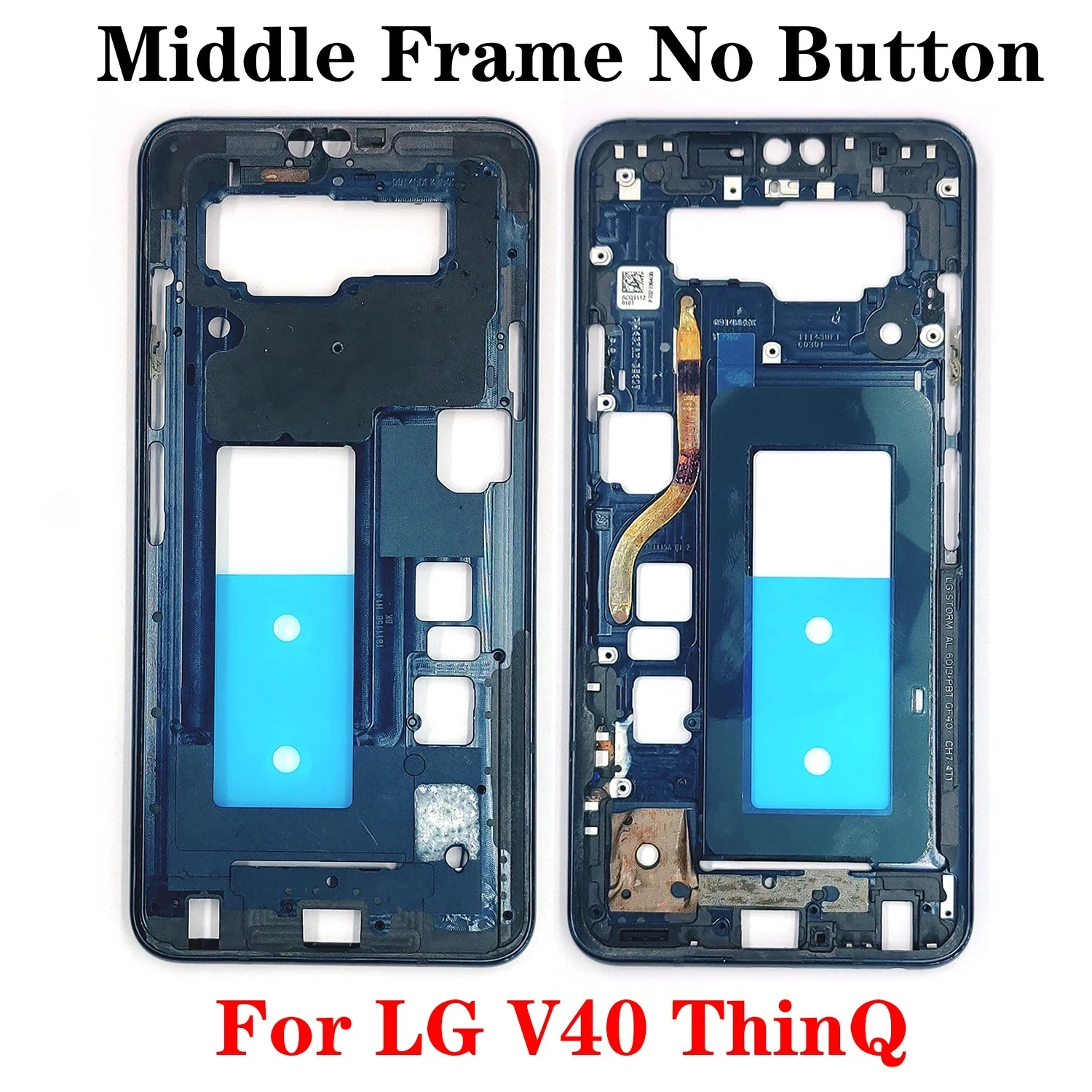 Фото Средняя рамка лучшего качества для LG G7 G8 G8X V30 V35 V40 V50 V50S V60 ThinQ Velvet Wing 5G ЖК-дисплей, передняя рамка, рамка корпуса №5
