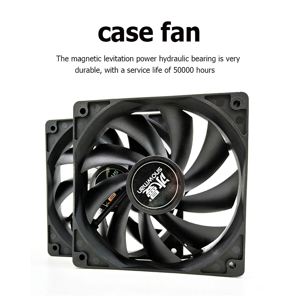 

120mm 12cm PC Computer Case Cooler Hydraulic Bearing 1050RPM Chassis Radiator Desktop PC Silent Cooling Fan 12V 120x120x25mm