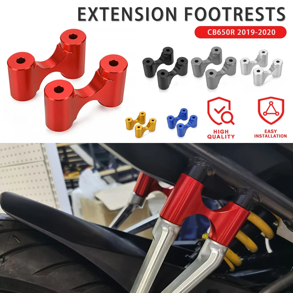 

Мотоциклетные аксессуары CNC алюминиевые Задние подножки удлинитель подножки пассажирский удлинитель для Honda CB 650 R CB650R 2019 2020