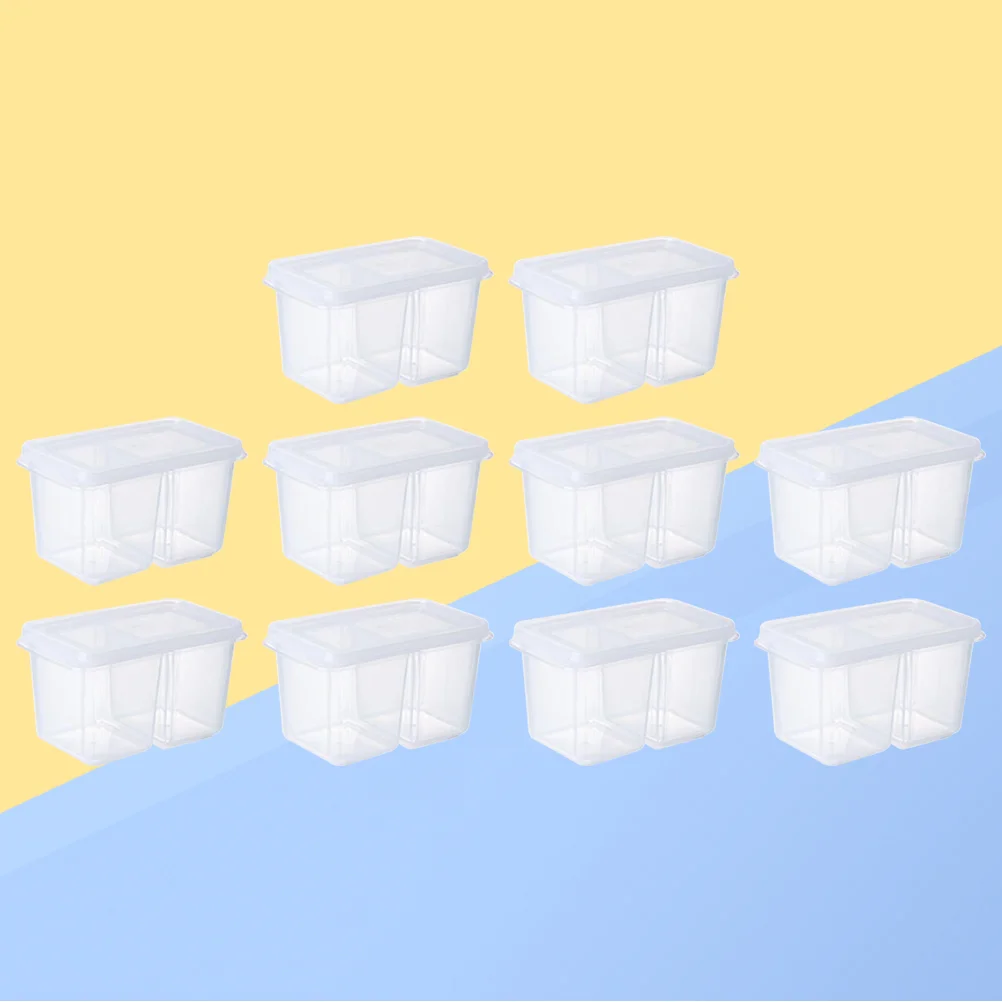 

10 Pcs Vegetable Box Storage Fruit Container Storage Box Veggie Containers Refrigerator Mini Sauce Storage Box Tool box