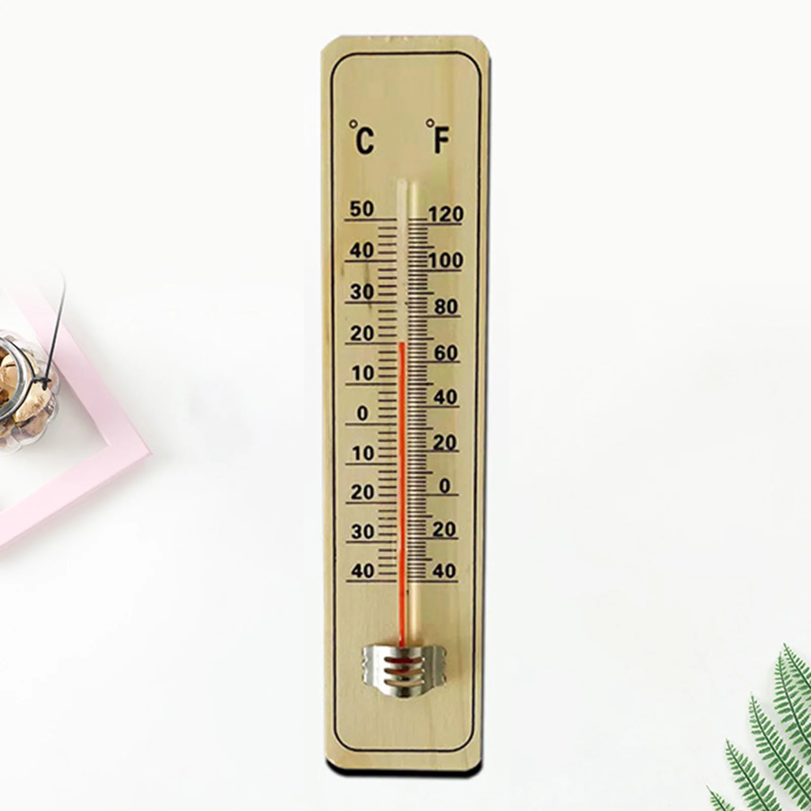 

3 шт., деревянный термометр, от-40 °C до 50 °C, 21,5X4,8X0,8 см