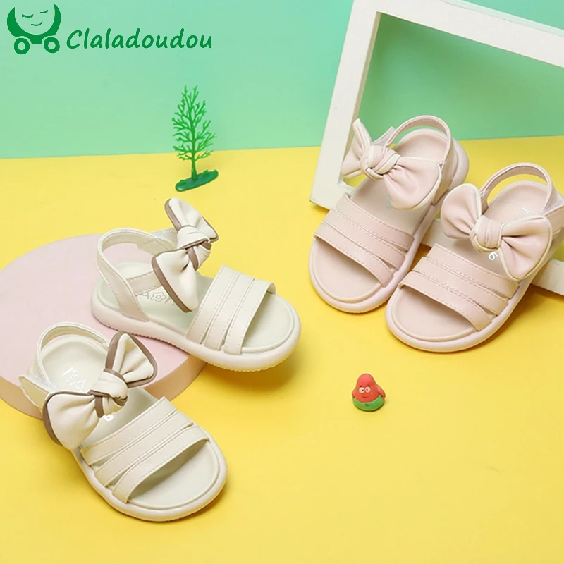 

12.5-16cm Brand Baby Girl Summer Shoes For New Born Kids Shoes For Toddlers With Cute Butterfly-knot Princess Baby Girl Shoes