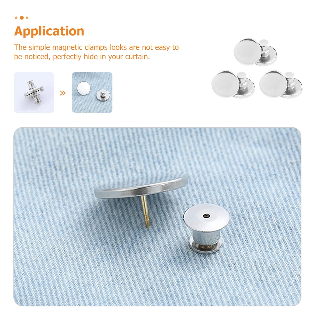 

Magnetic Curtain Button Weights Magnetsclasps Shower Buttons Snaps Closure Magnet Curtains Snapsew Draperywindow Clips