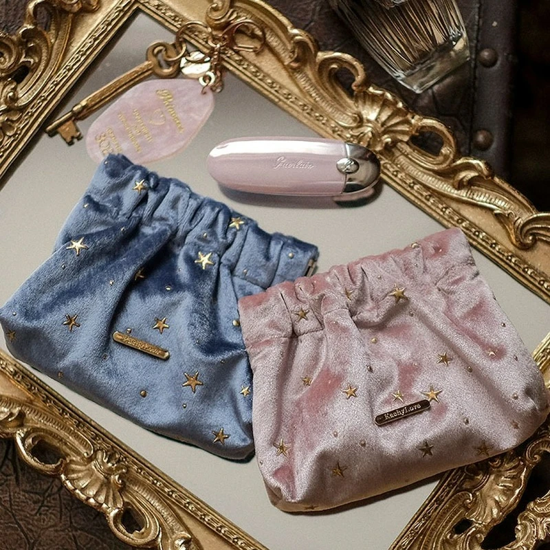 Мини-сумка для макияжа сумка губной помады бархатная косметичка девушек и женщин