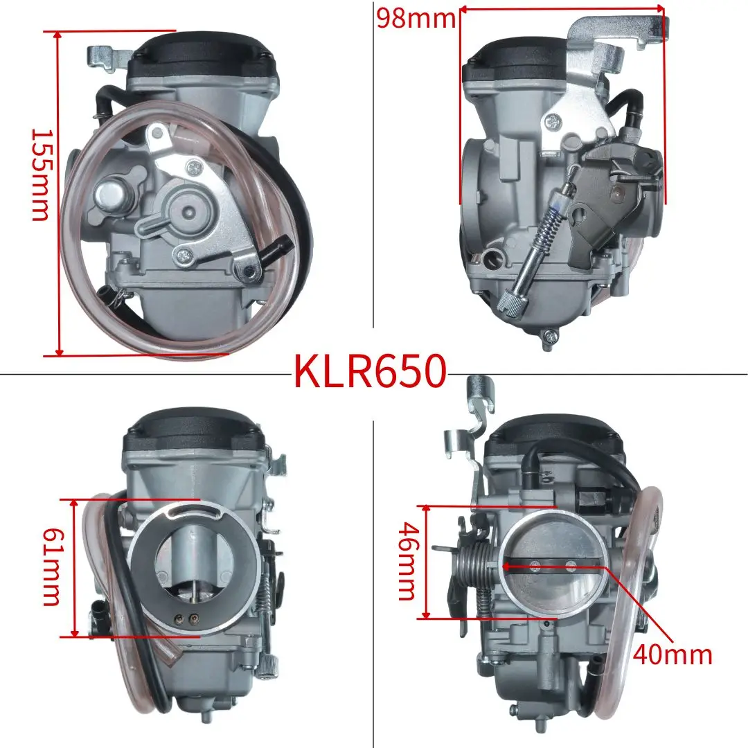 

KLR650 карбюратор мотоцикла для Kawasaki KLR 650 Carb CVK 40 мм 2008-2018 15004-0072 15003-0118 15004-0050