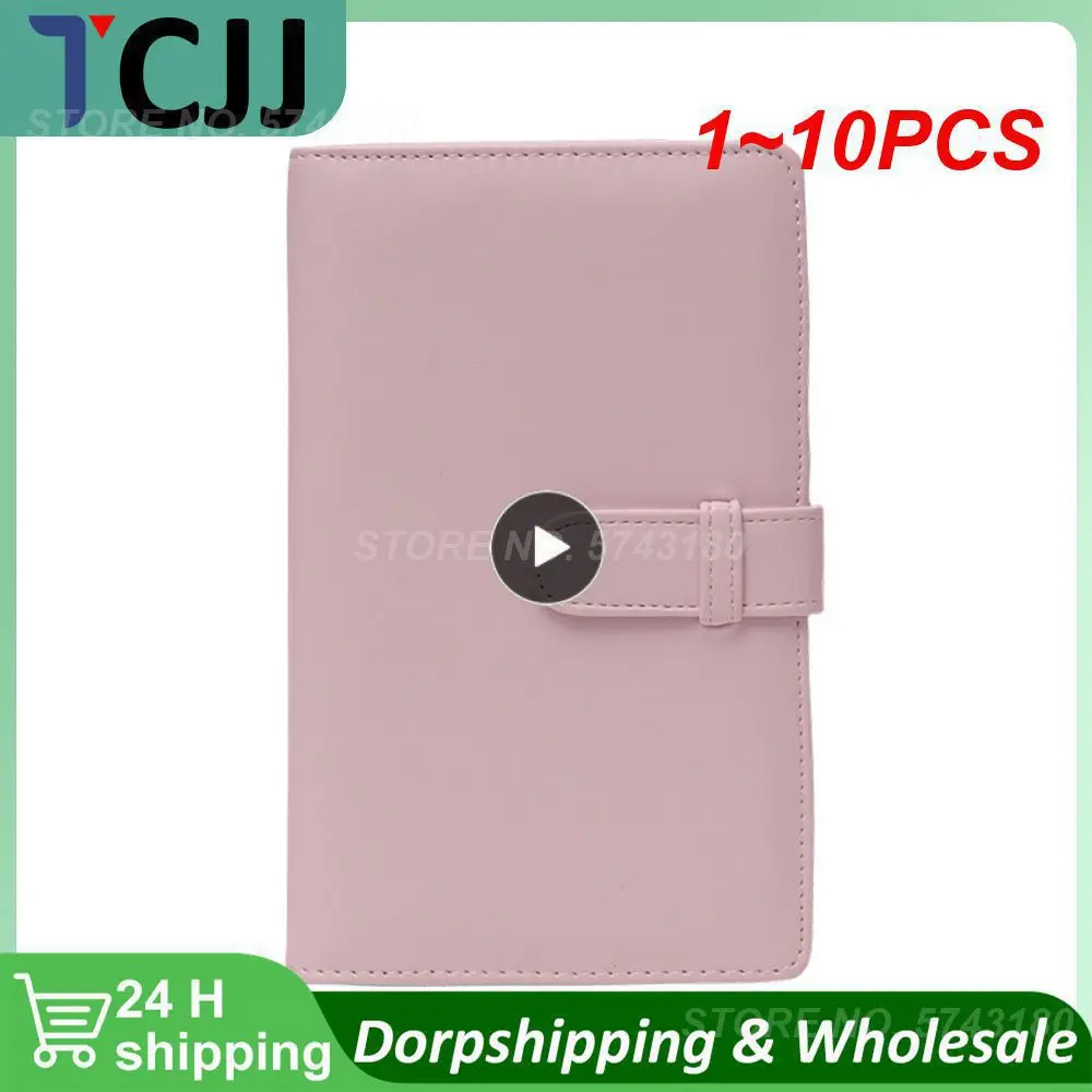 

1~10PCS Binder Budget Planner Notebook Covers Folder A6 Size 6 Hole Binder Pockets Plastic Binder Zipper Money Saving Envelope