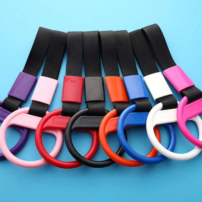 

Train Bus Handle Strap Drift Charm Strap Drift Auto Parts New Round Bumper Warning Ring Pvc + Steel + Nylon