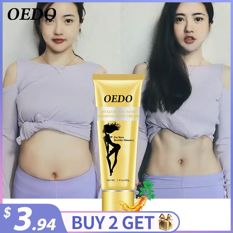 

OEDO Hyaluronic Acid Ginseng Slimming Cream Reduce Cellulite Lose Weight Burning Fat Health Care Cream Body Skin Whitening Cream