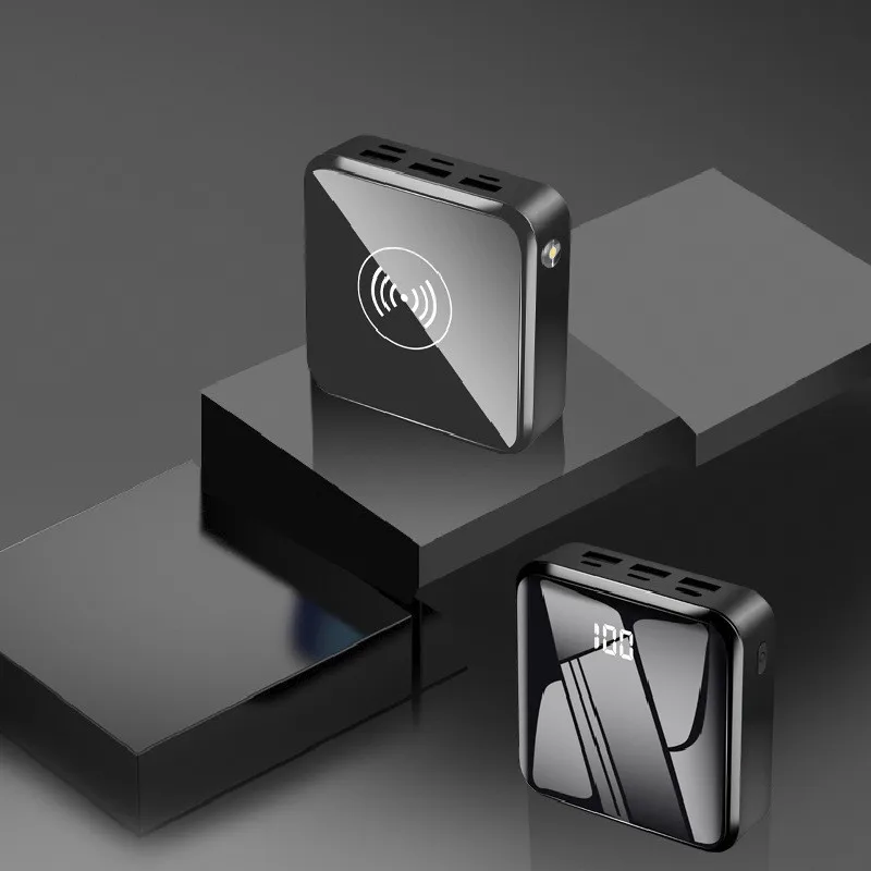 mini powerbank 50000mah wireless charger portable external battery outdoor fast charging charger for xiaomi samsung iphone13 13p free global shipping