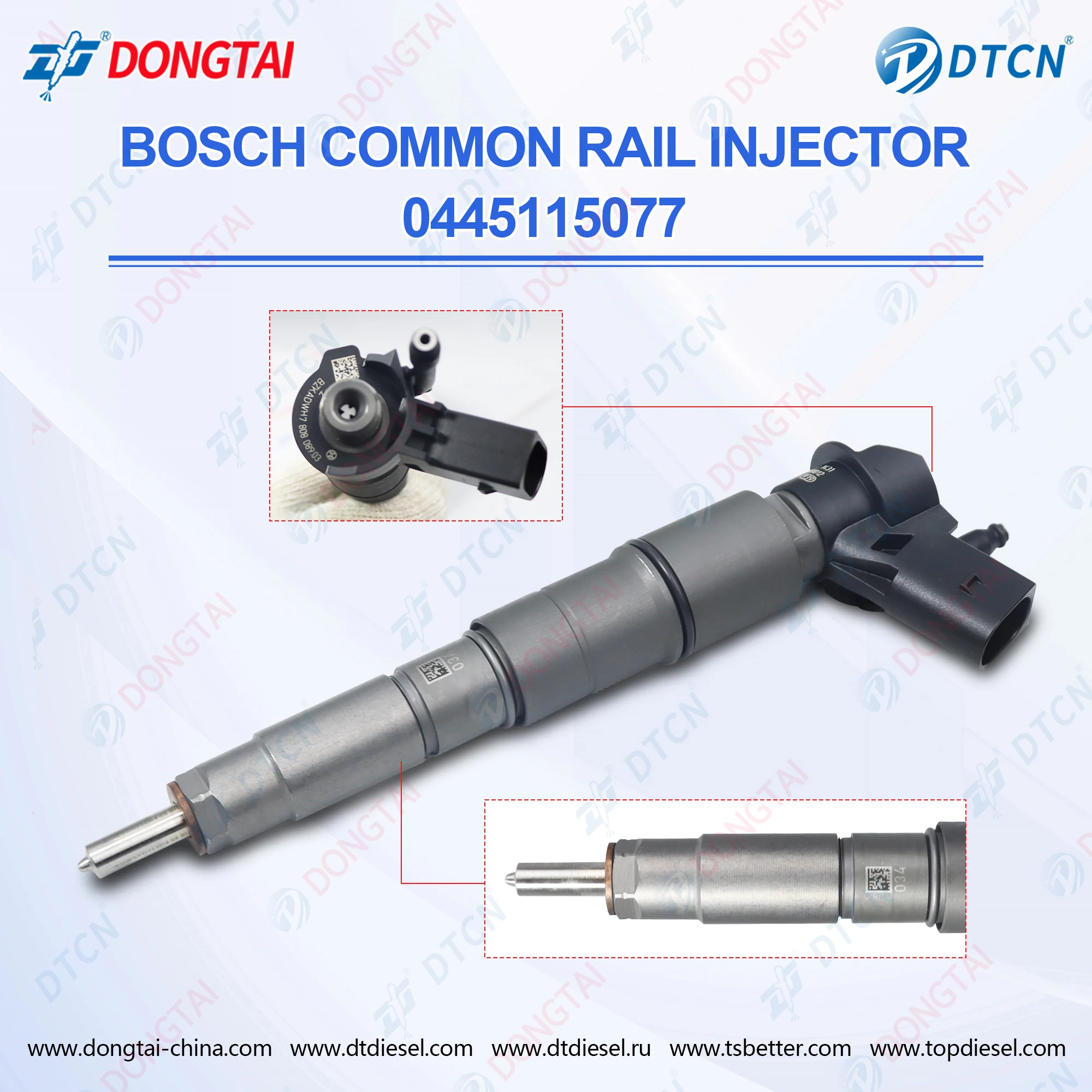 Оригинальный инжектор Common Rail BO SCH 0445115077 0 445 115 077 0445116001 116 001 0445115050 050
