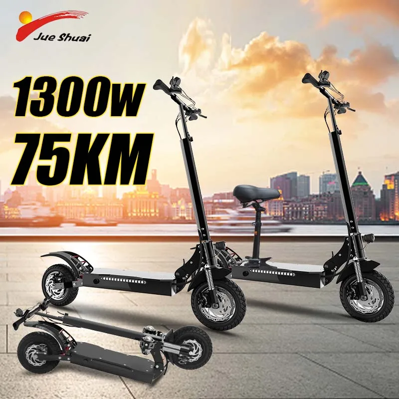 

Jueshuai X750 Electric Scooter 48V 1300W Rear Motor 60KM/H High Speed Foldable Electric Scooter for Adults EU USA Free Shipping