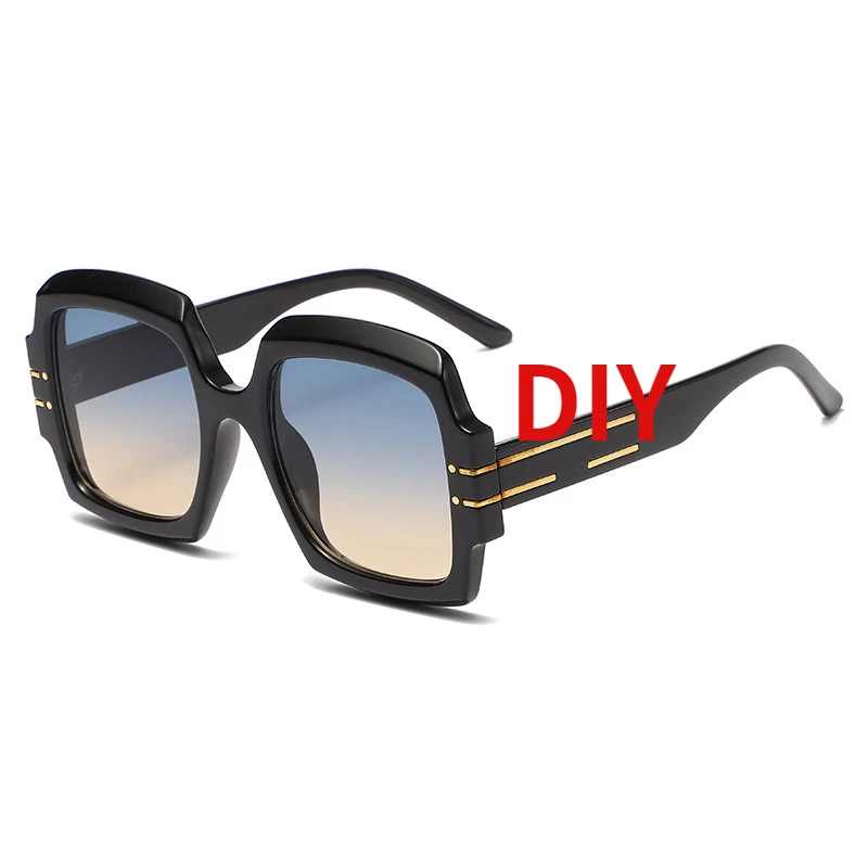 

2023 New Square Sunglasses Women Luxury Brand Designer Letter Sun Glasses Vintage Oval Frame Eyewear Male UV400 Oculos De Sol