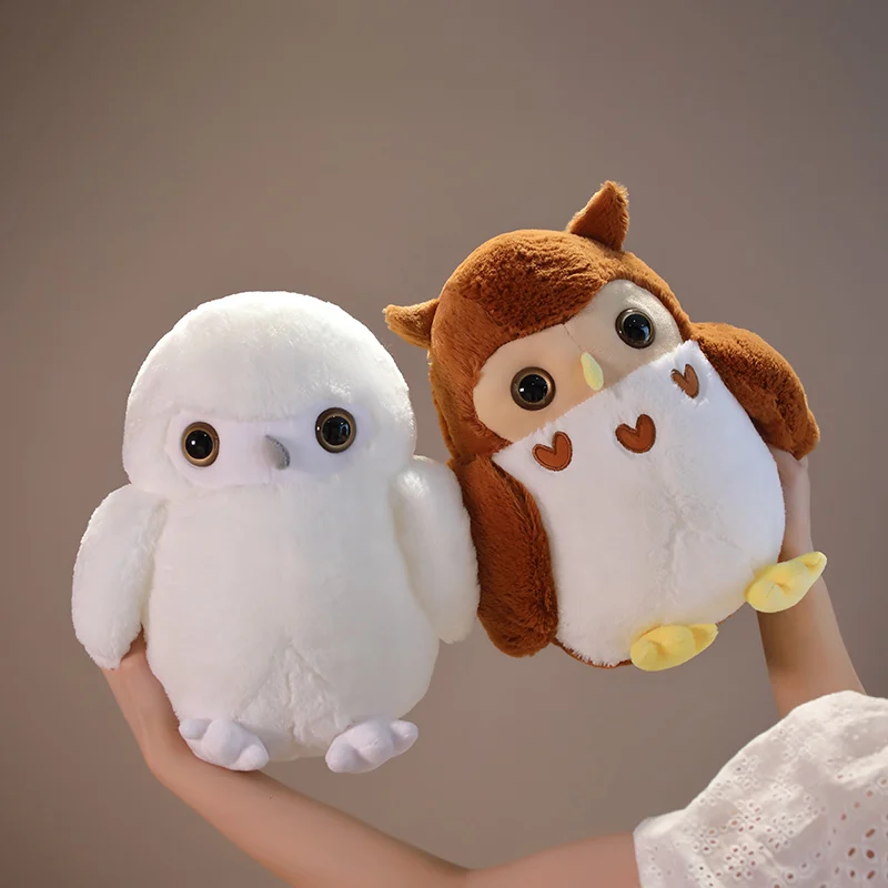 

30/40cm Cartoon Couple Owl Plush Toy Cute Stuffed Animals Birds Throw Pillow Kawaii Soft Kids Babys Toys for Girls Boys Gifts