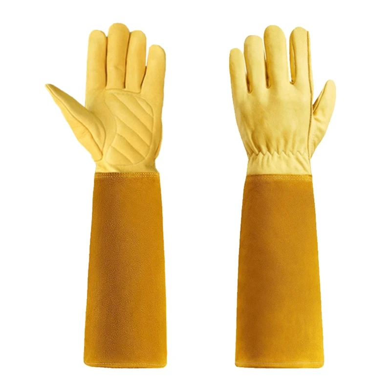 

Garden Work Gloves with Long Leather Get Away from for Sharp Thorns Keep You Safe from Scratches Anti Cutting Thorn Proo