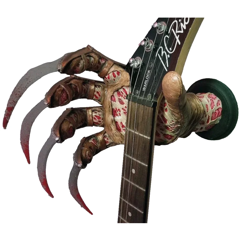 

Новая настенная вешалка для гитаристов, Подарочная стойка, стеллаж из смолы для Хэллоуина, ремесла, лофт, бар, кафе, гостиная, кухонные украш...