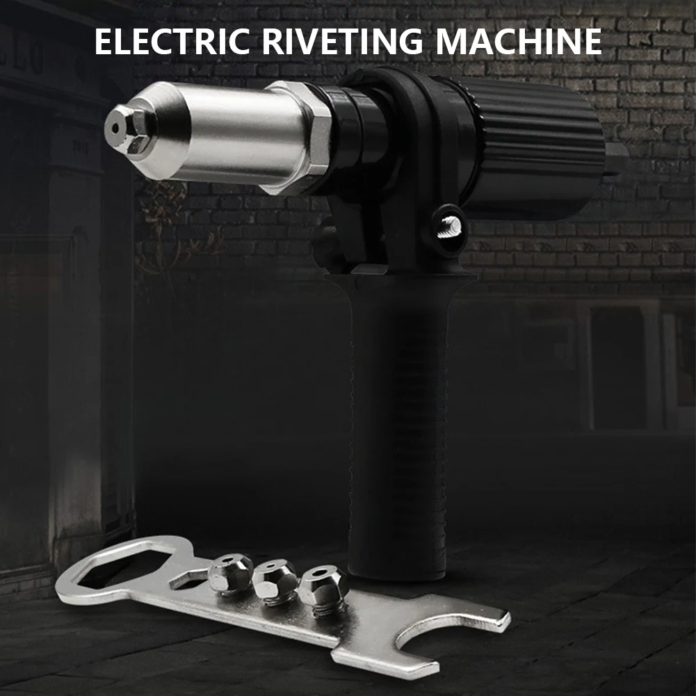 

Electric Cordless Riveting Drill Adaptor Portable Rivet Gun Head Aluminum Cast Shell Riveter Drill Attachment for Pulling Rivets