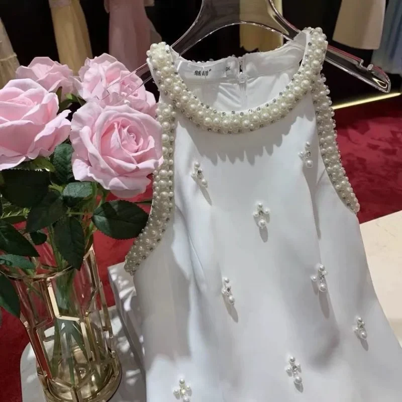 Hikigawa 2023 летнее однотонное повседневное женское платье с лямкой на шее